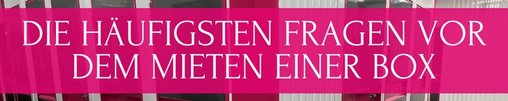 Die häufigsten Fragen vor dem Mieten einer Self Storage Box